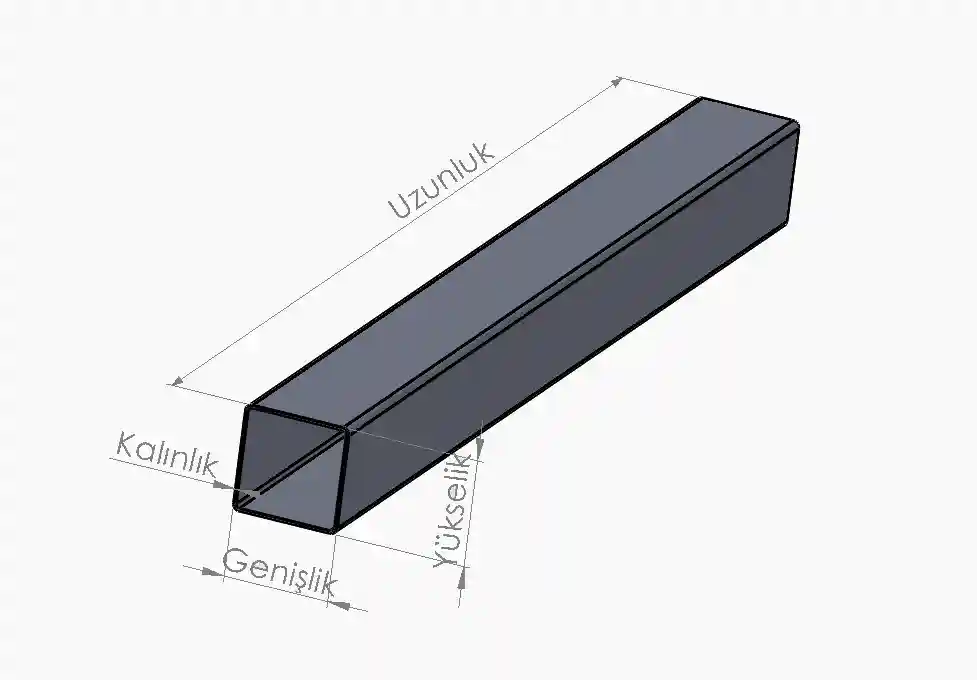 Kutu Profil Ağırlık Hesaplama